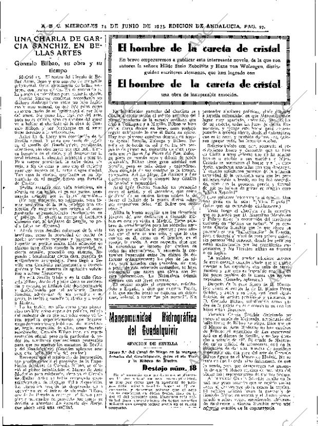 ABC SEVILLA 14-06-1933 página 23