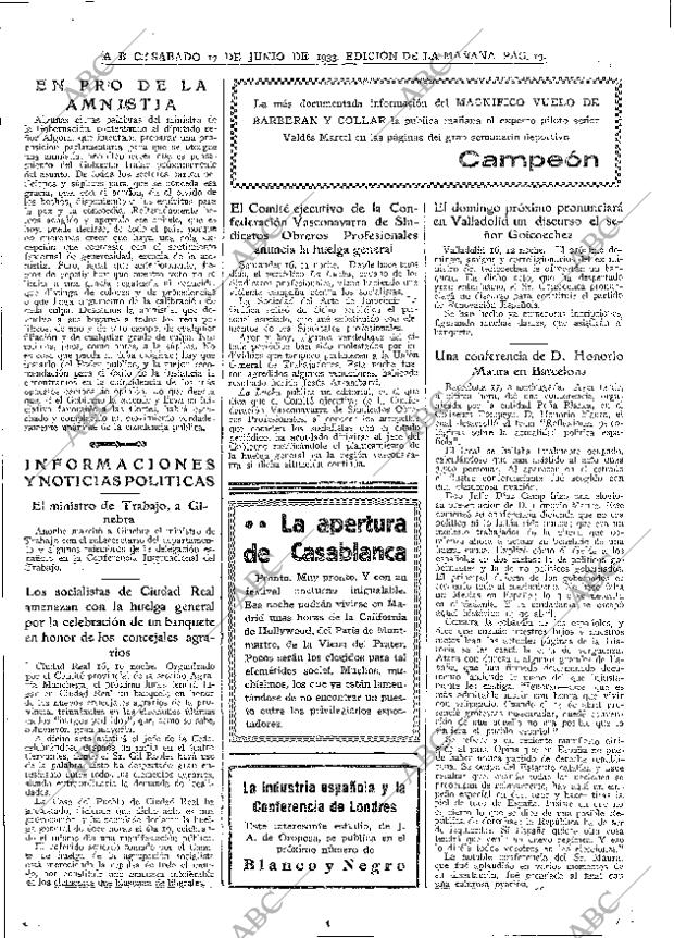 ABC MADRID 17-06-1933 página 19