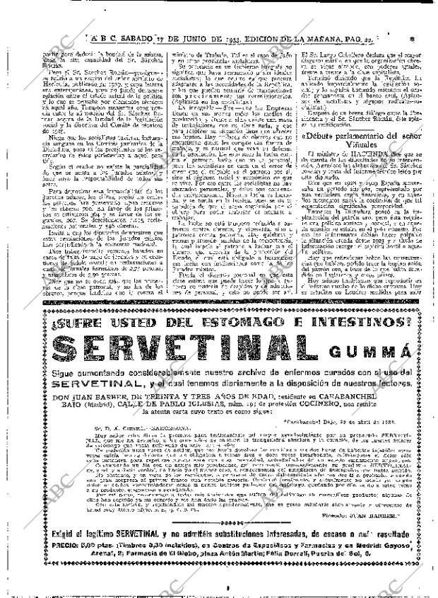 ABC MADRID 17-06-1933 página 22