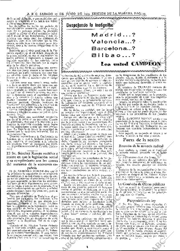 ABC MADRID 17-06-1933 página 23