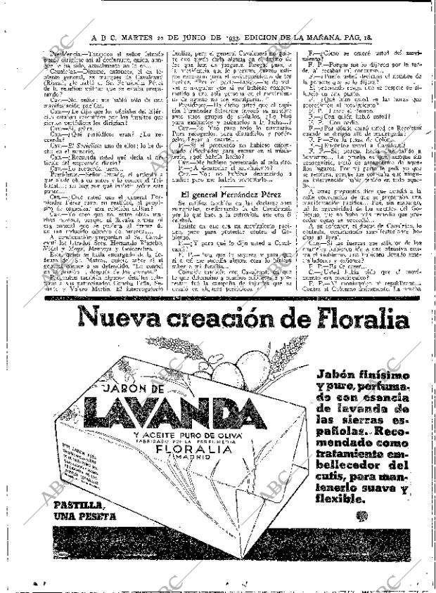 ABC MADRID 20-06-1933 página 18