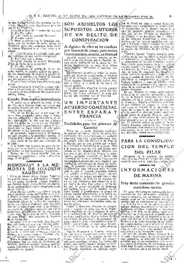 ABC MADRID 20-06-1933 página 19