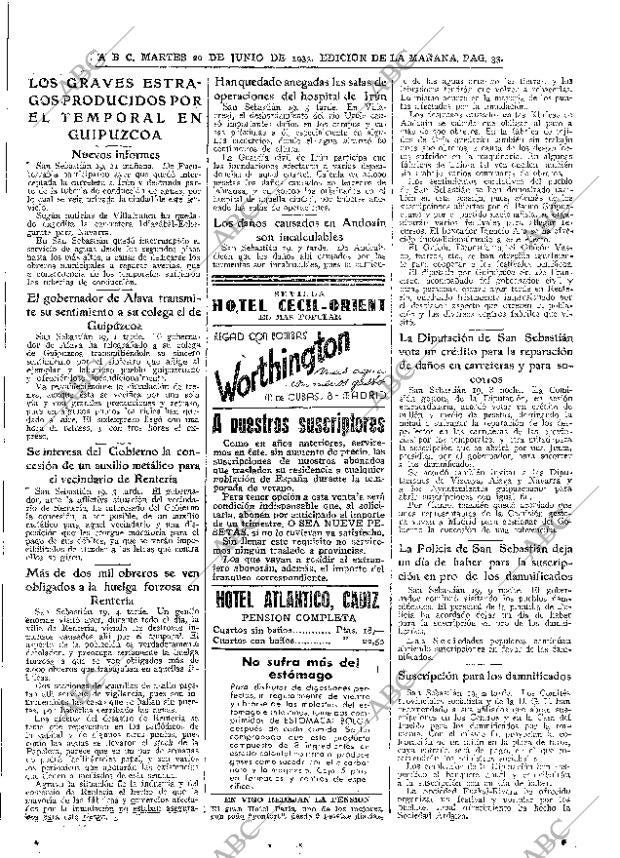 ABC MADRID 20-06-1933 página 33