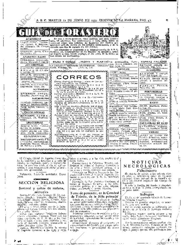 ABC MADRID 20-06-1933 página 40