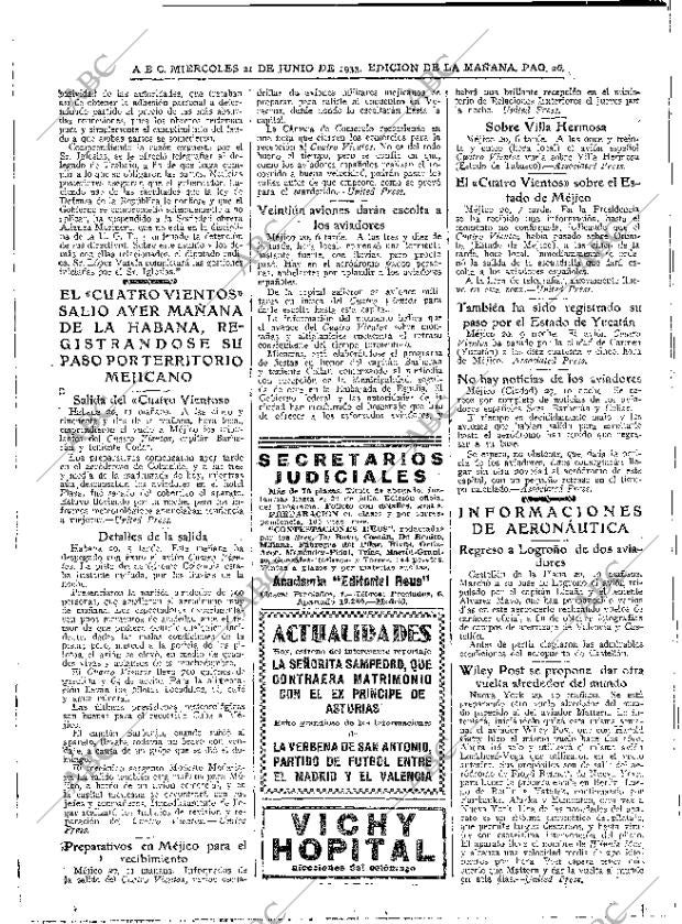 ABC MADRID 21-06-1933 página 26