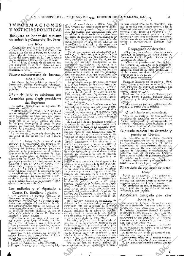 ABC MADRID 21-06-1933 página 29