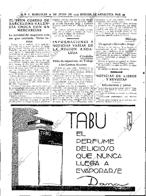 ABC SEVILLA 21-06-1933 página 32
