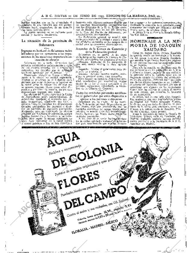 ABC MADRID 22-06-1933 página 22