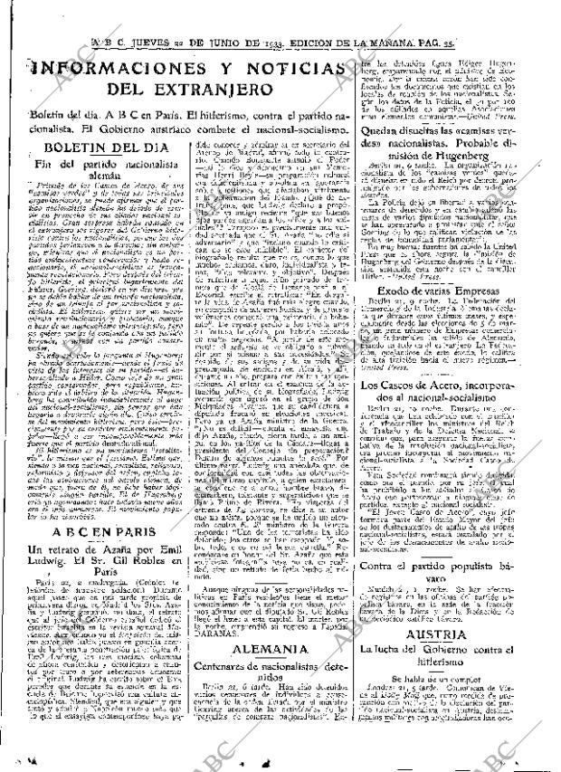 ABC MADRID 22-06-1933 página 35