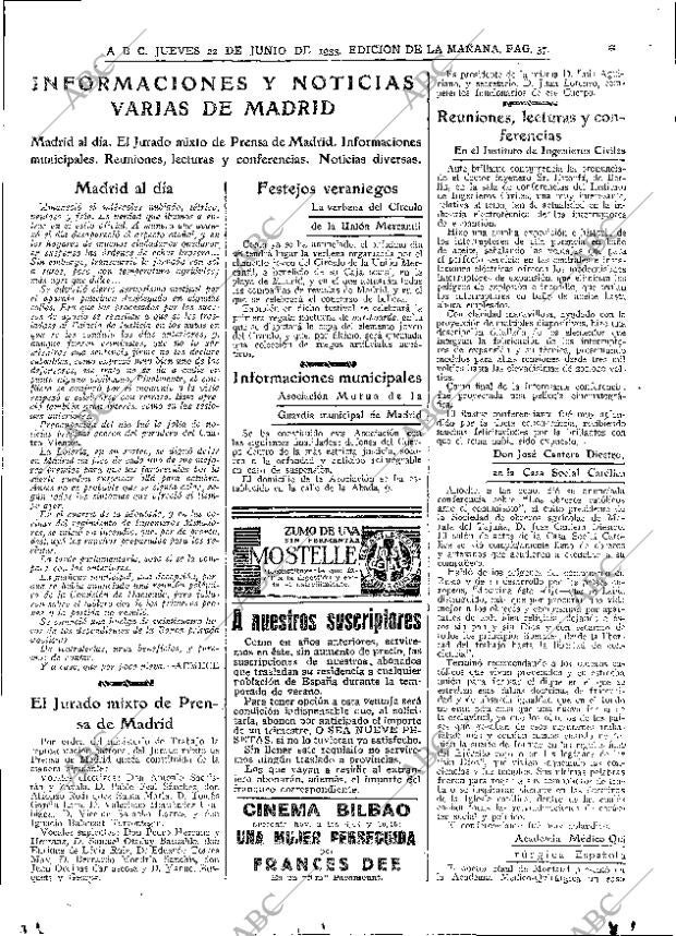 ABC MADRID 22-06-1933 página 37