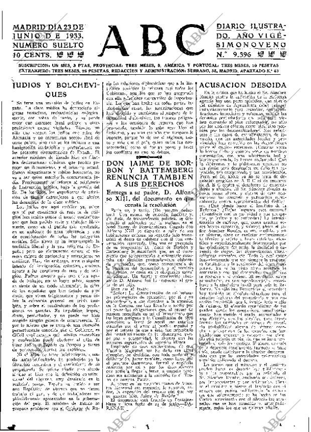 ABC MADRID 23-06-1933 página 15