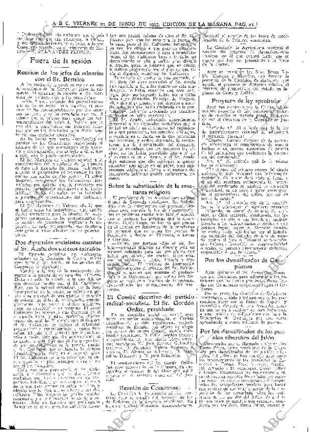 ABC MADRID 23-06-1933 página 21