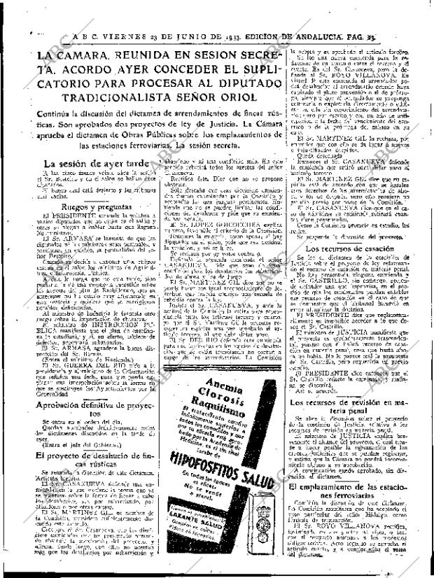 ABC SEVILLA 23-06-1933 página 23