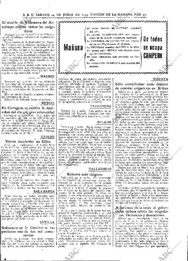 ABC MADRID 24-06-1933 página 21