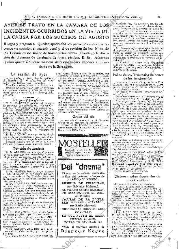 ABC MADRID 24-06-1933 página 23