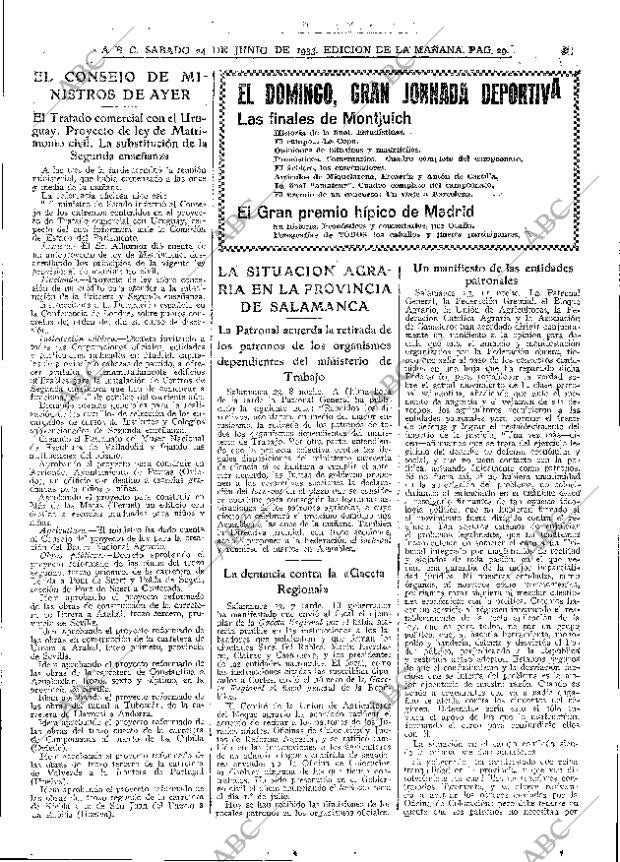 ABC MADRID 24-06-1933 página 29