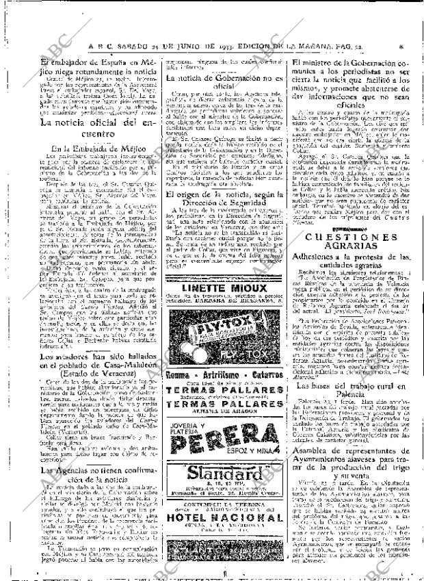 ABC MADRID 24-06-1933 página 32