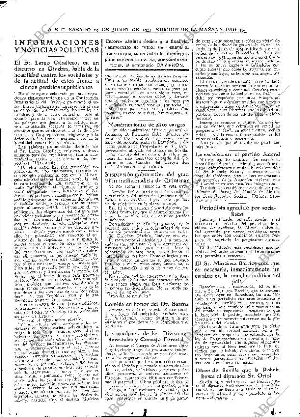 ABC MADRID 24-06-1933 página 35