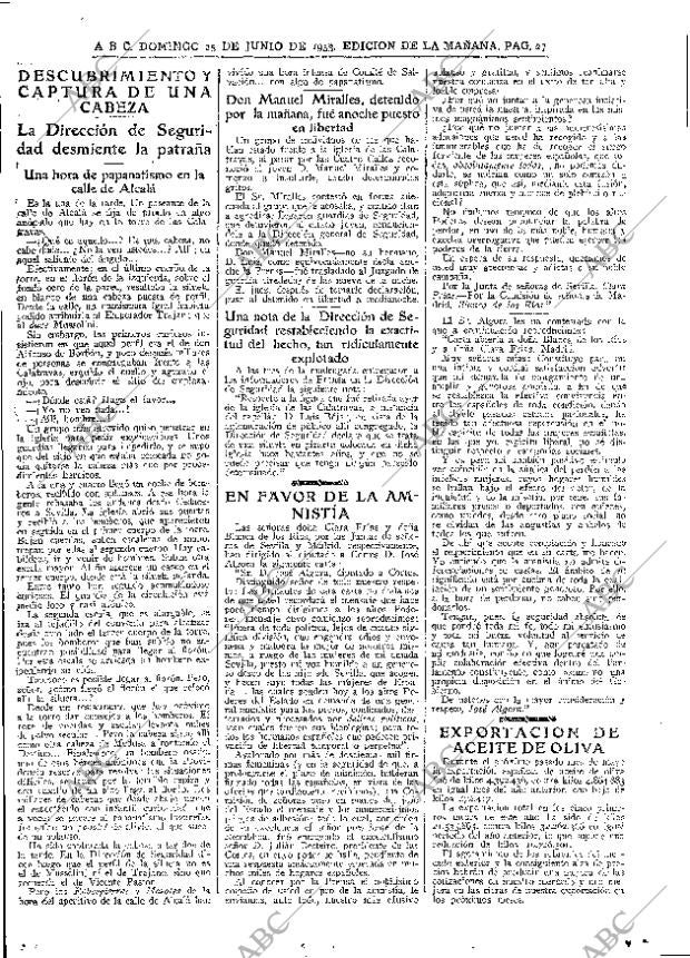 ABC MADRID 25-06-1933 página 27