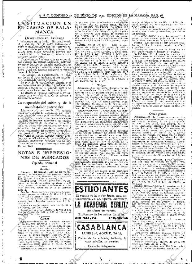 ABC MADRID 25-06-1933 página 46