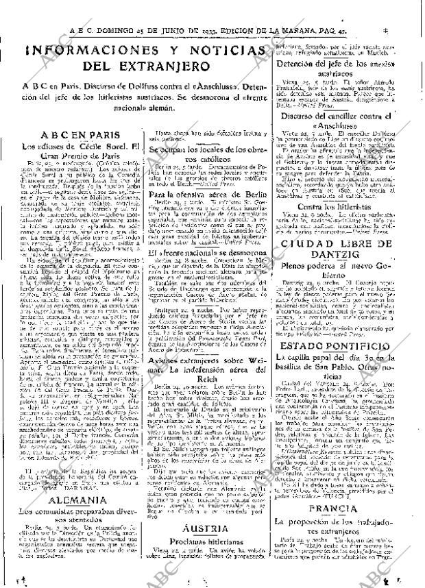 ABC MADRID 25-06-1933 página 47