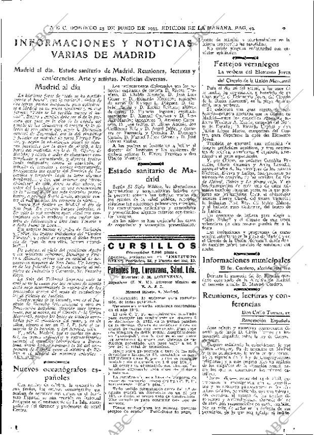 ABC MADRID 25-06-1933 página 49