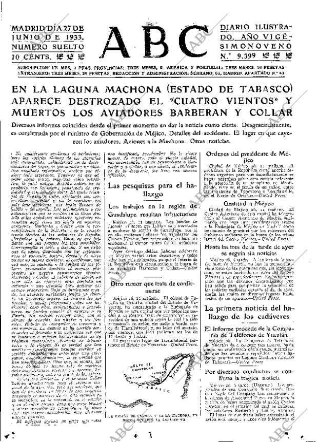 ABC MADRID 27-06-1933 página 15