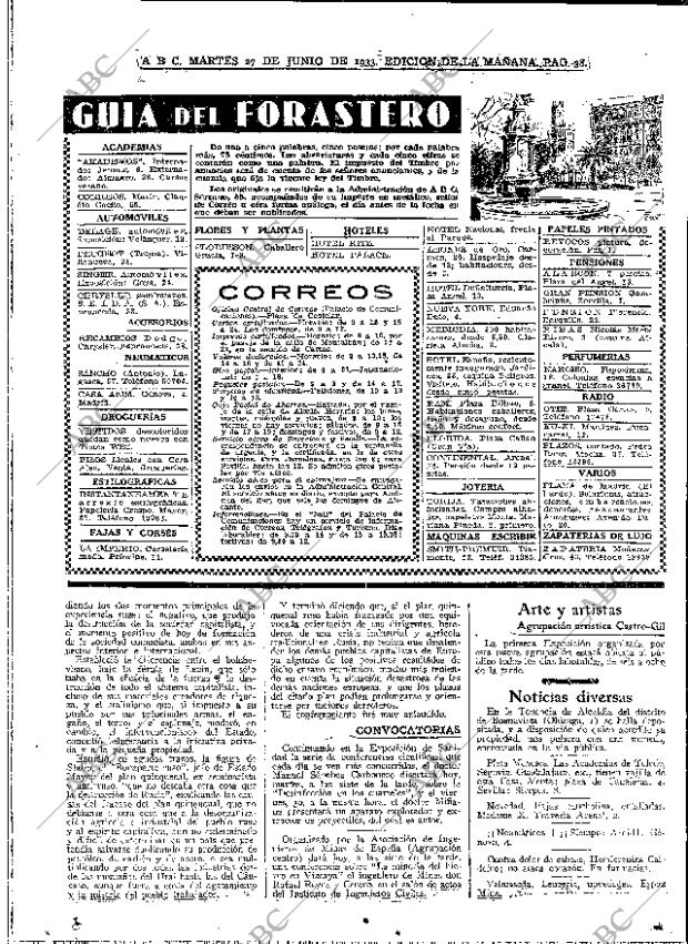 ABC MADRID 27-06-1933 página 38