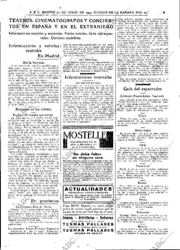 ABC MADRID 27-06-1933 página 47