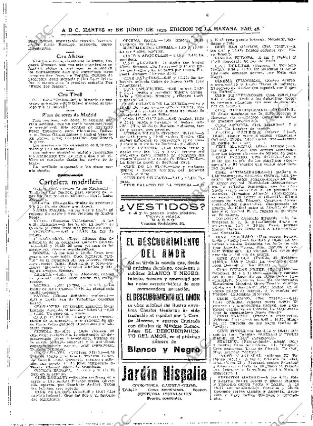 ABC MADRID 27-06-1933 página 48