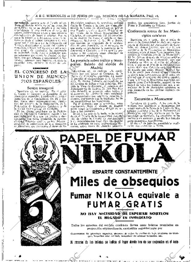 ABC MADRID 28-06-1933 página 16