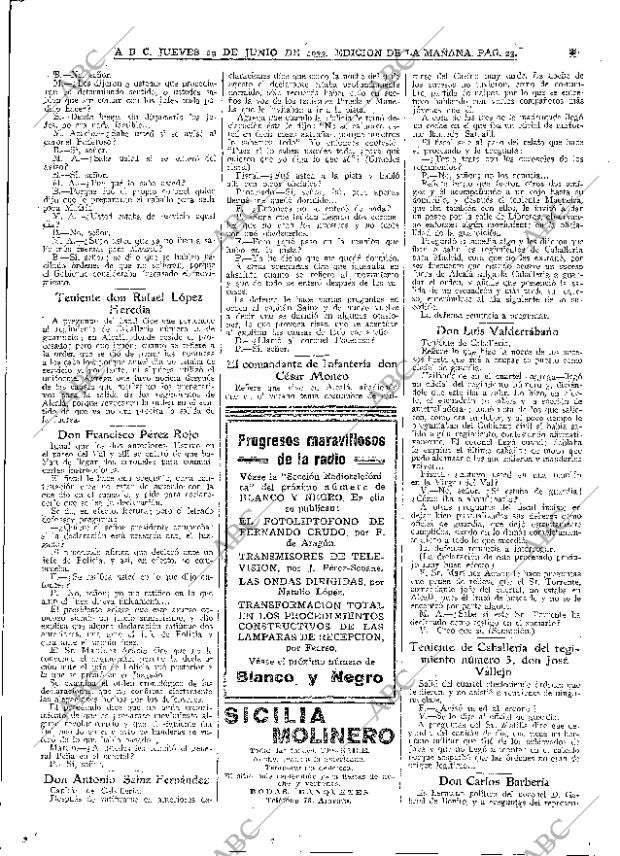 ABC MADRID 29-06-1933 página 23