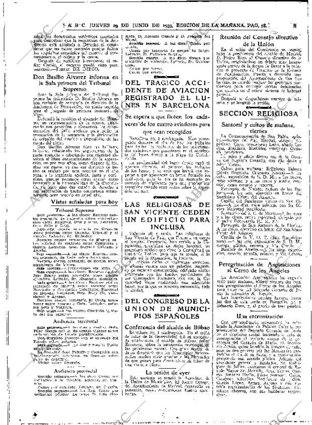 ABC MADRID 29-06-1933 página 38