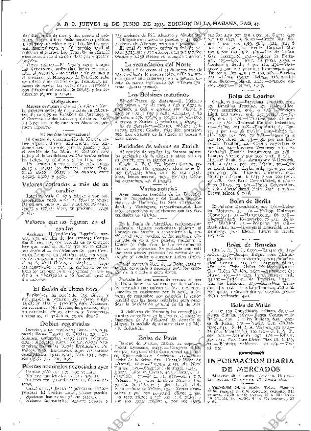 ABC MADRID 29-06-1933 página 47