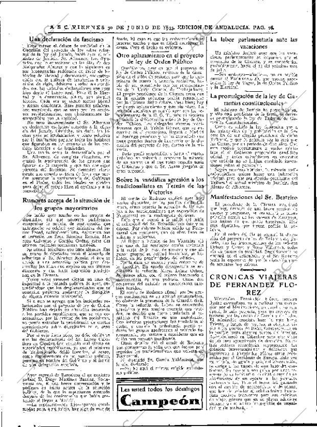 ABC SEVILLA 30-06-1933 página 16