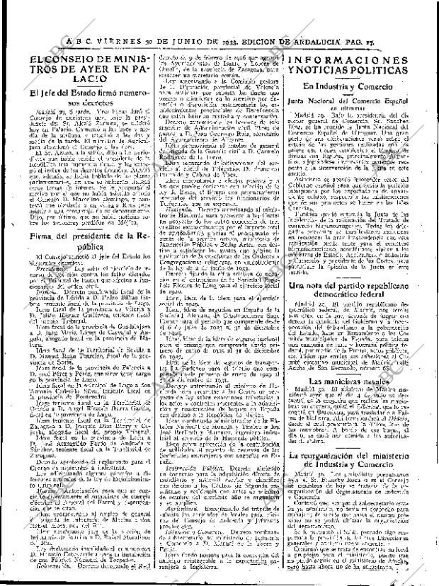 ABC SEVILLA 30-06-1933 página 17
