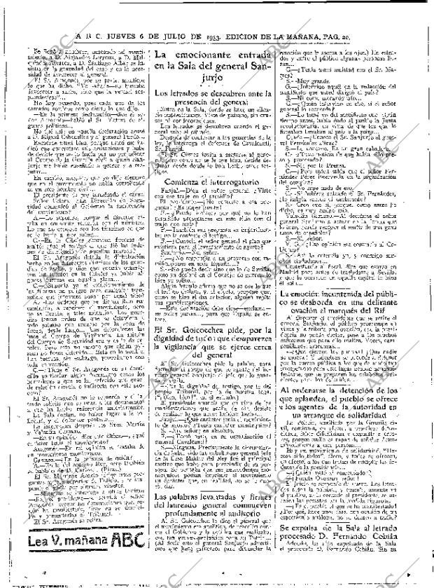 ABC MADRID 06-07-1933 página 20