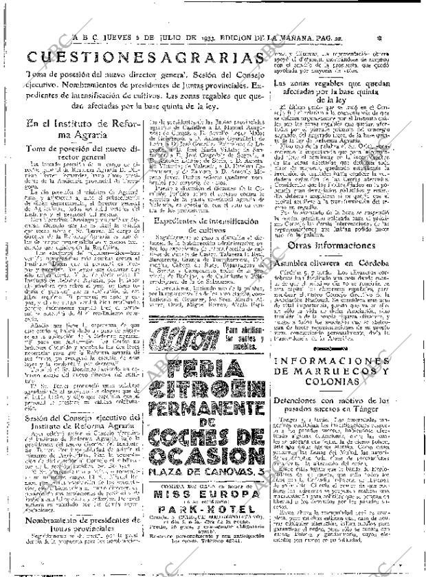 ABC MADRID 06-07-1933 página 22