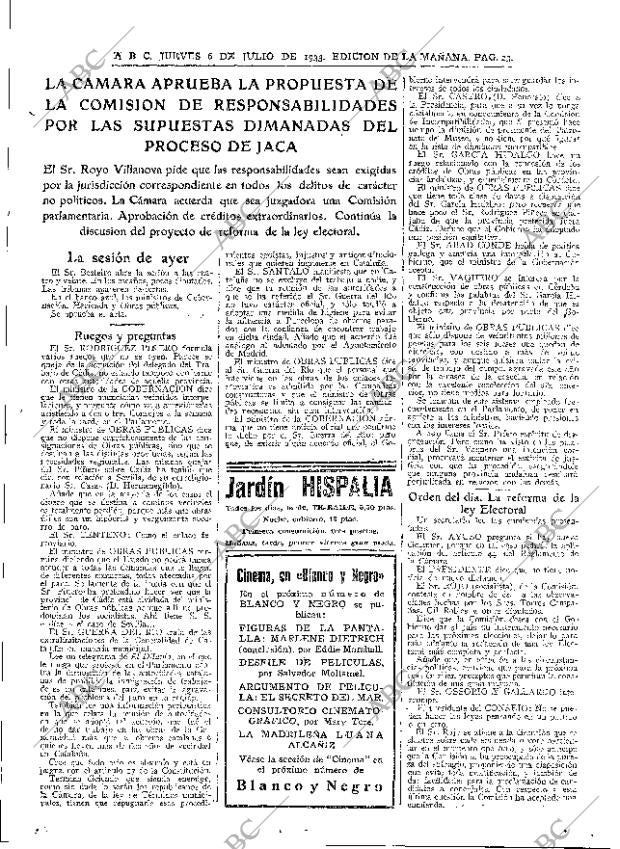 ABC MADRID 06-07-1933 página 23