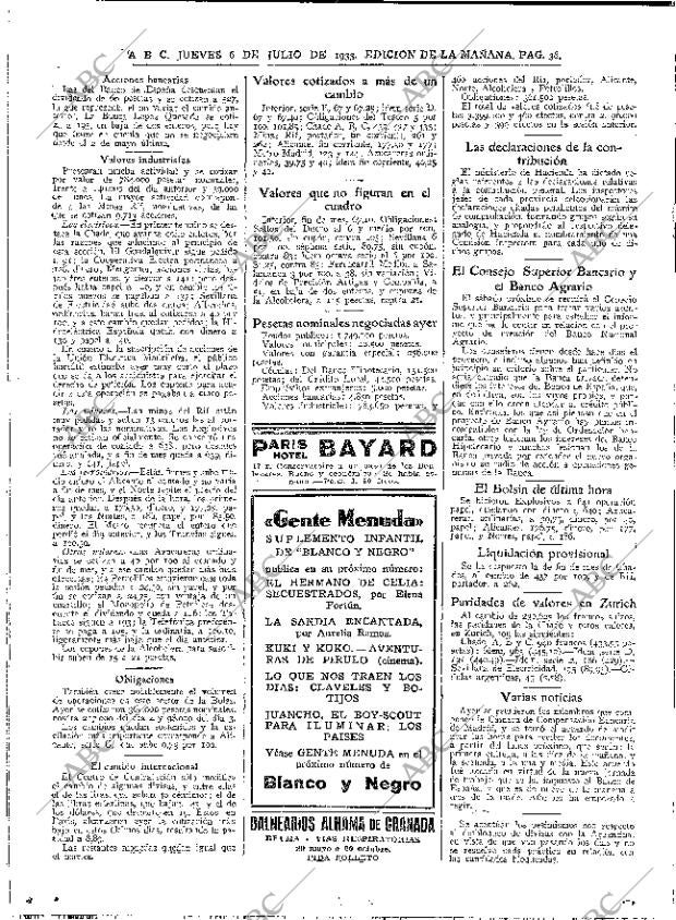 ABC MADRID 06-07-1933 página 38