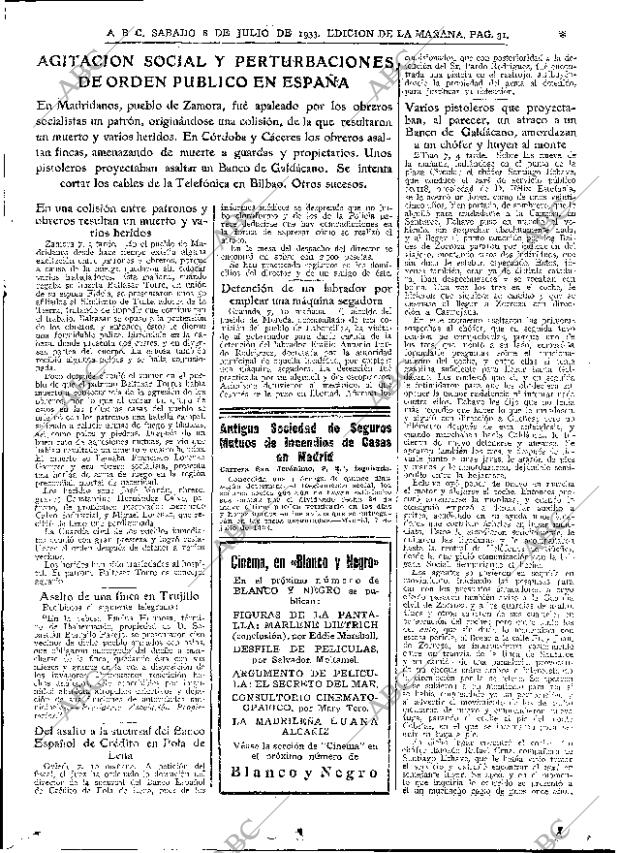 ABC MADRID 08-07-1933 página 31