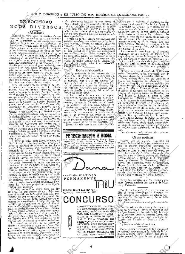 ABC MADRID 09-07-1933 página 41