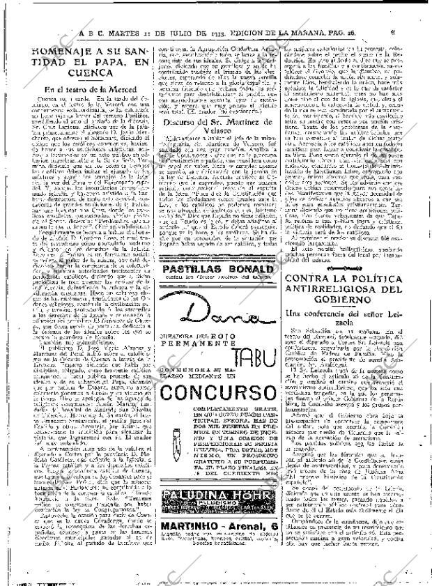 ABC MADRID 11-07-1933 página 26
