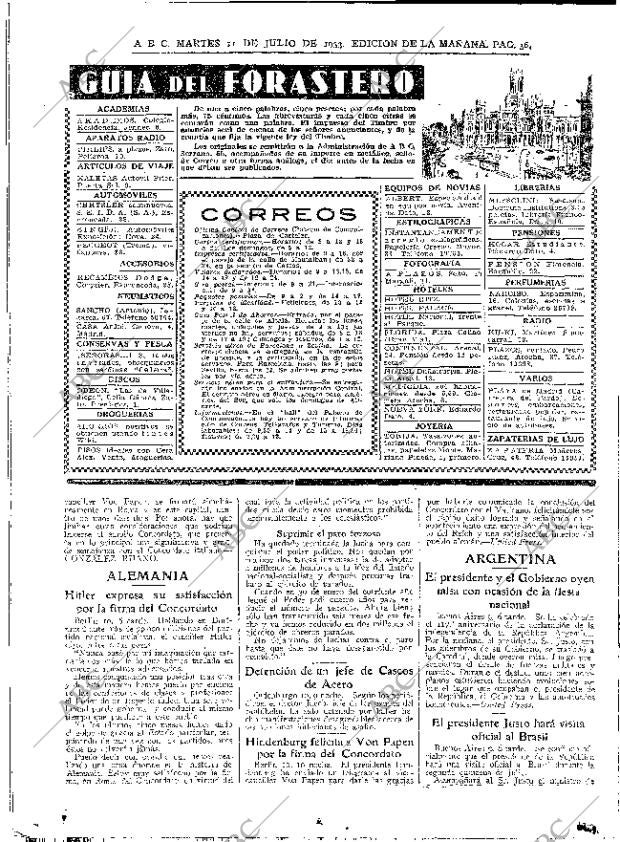 ABC MADRID 11-07-1933 página 36