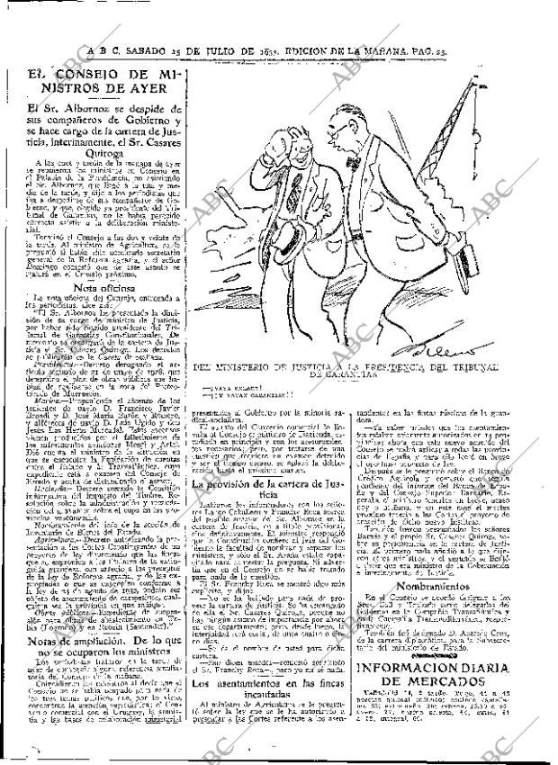 ABC MADRID 15-07-1933 página 23