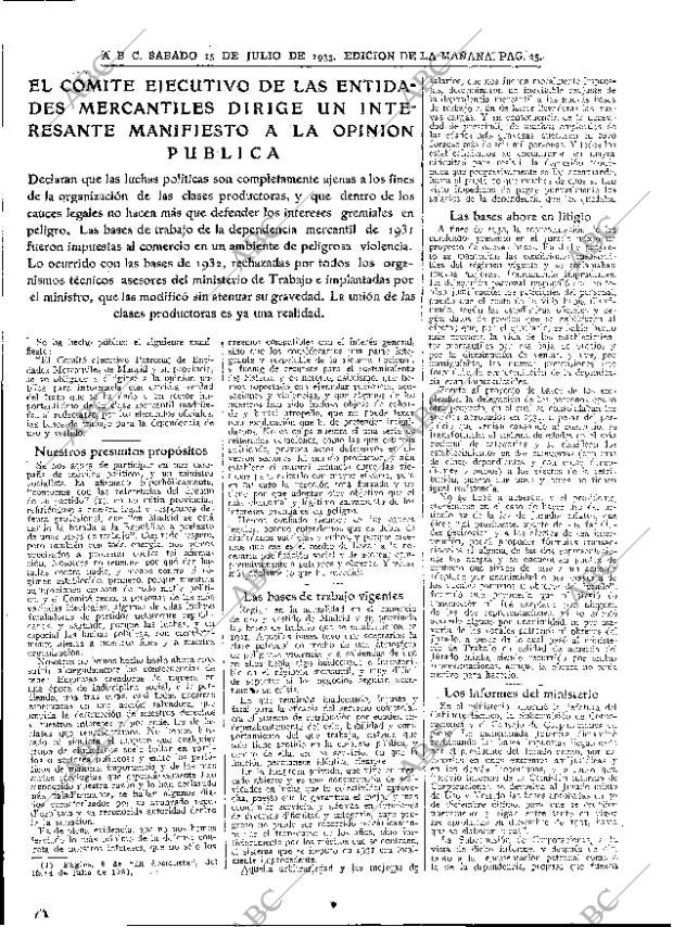 ABC MADRID 15-07-1933 página 25
