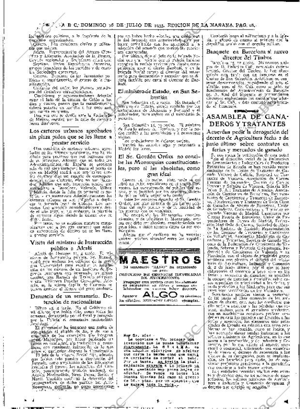 ABC MADRID 16-07-1933 página 26