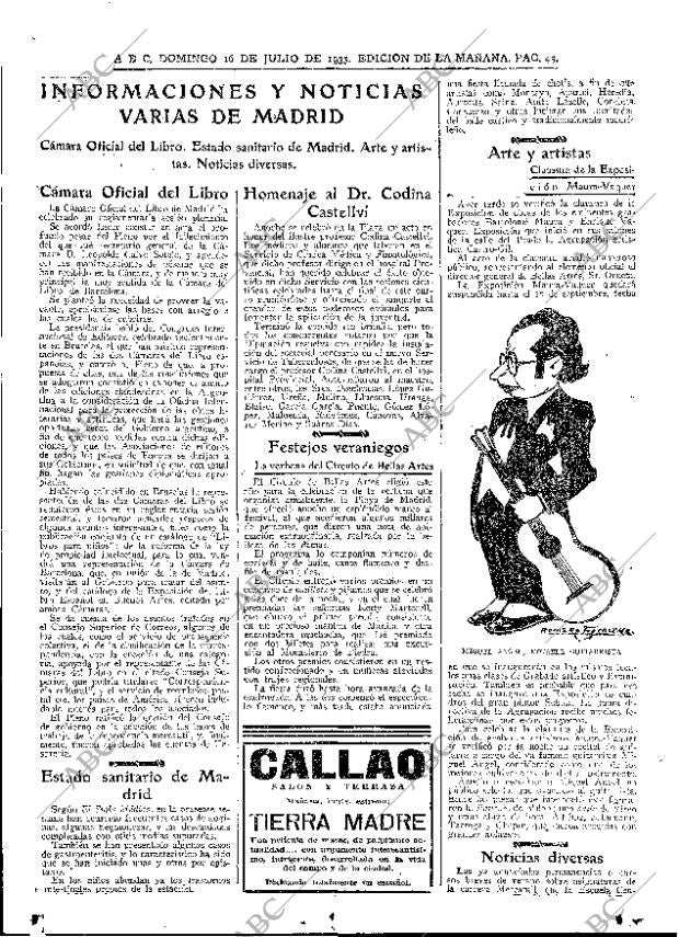 ABC MADRID 16-07-1933 página 45