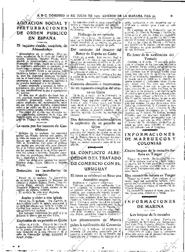 ABC MADRID 16-07-1933 página 50