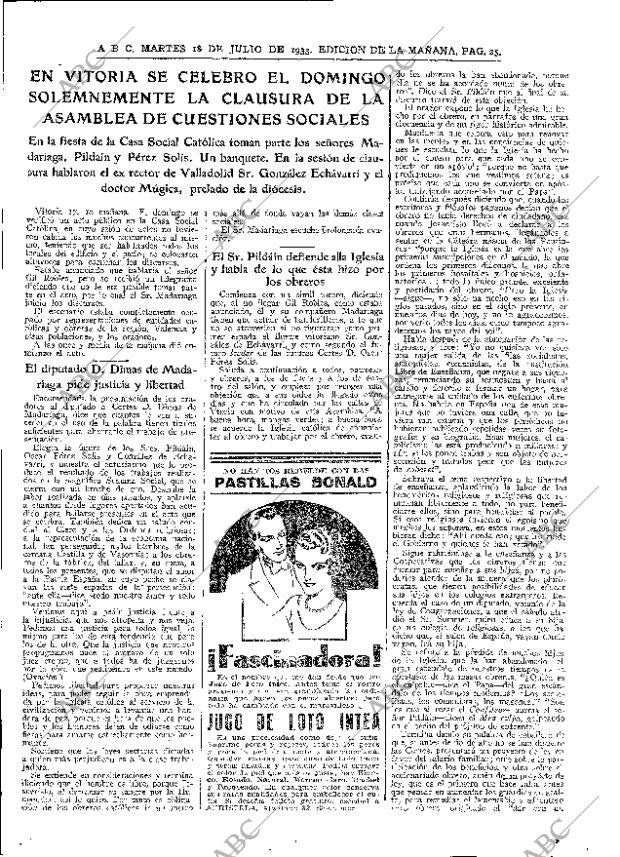 ABC MADRID 18-07-1933 página 25